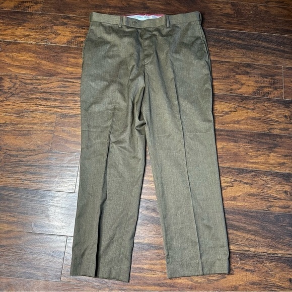 Louis Raphael Rosso Hidden Extension Wool Trouser Pants - Picture 1 of 6